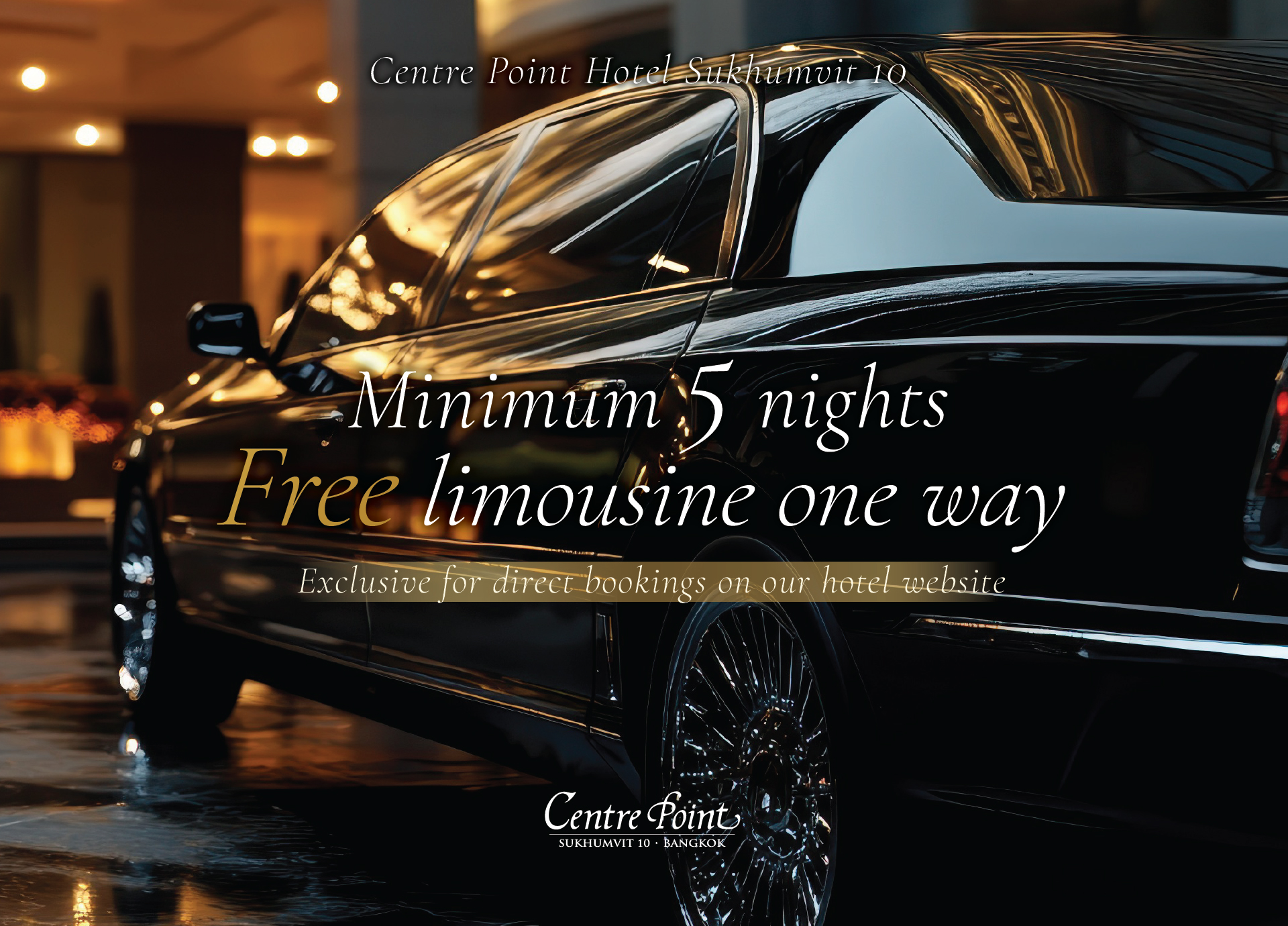 Centre Point Hotel Sukhumvit 10 - Minimum 5 nights Free limousine one way